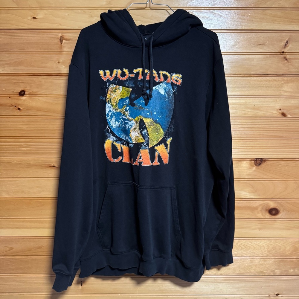 H&M Wu-Tang Clan Black Hoodie Regular Fit Large